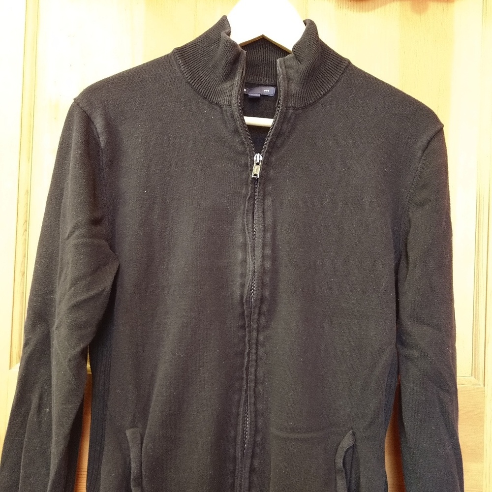 Black full zip sweater from Gap